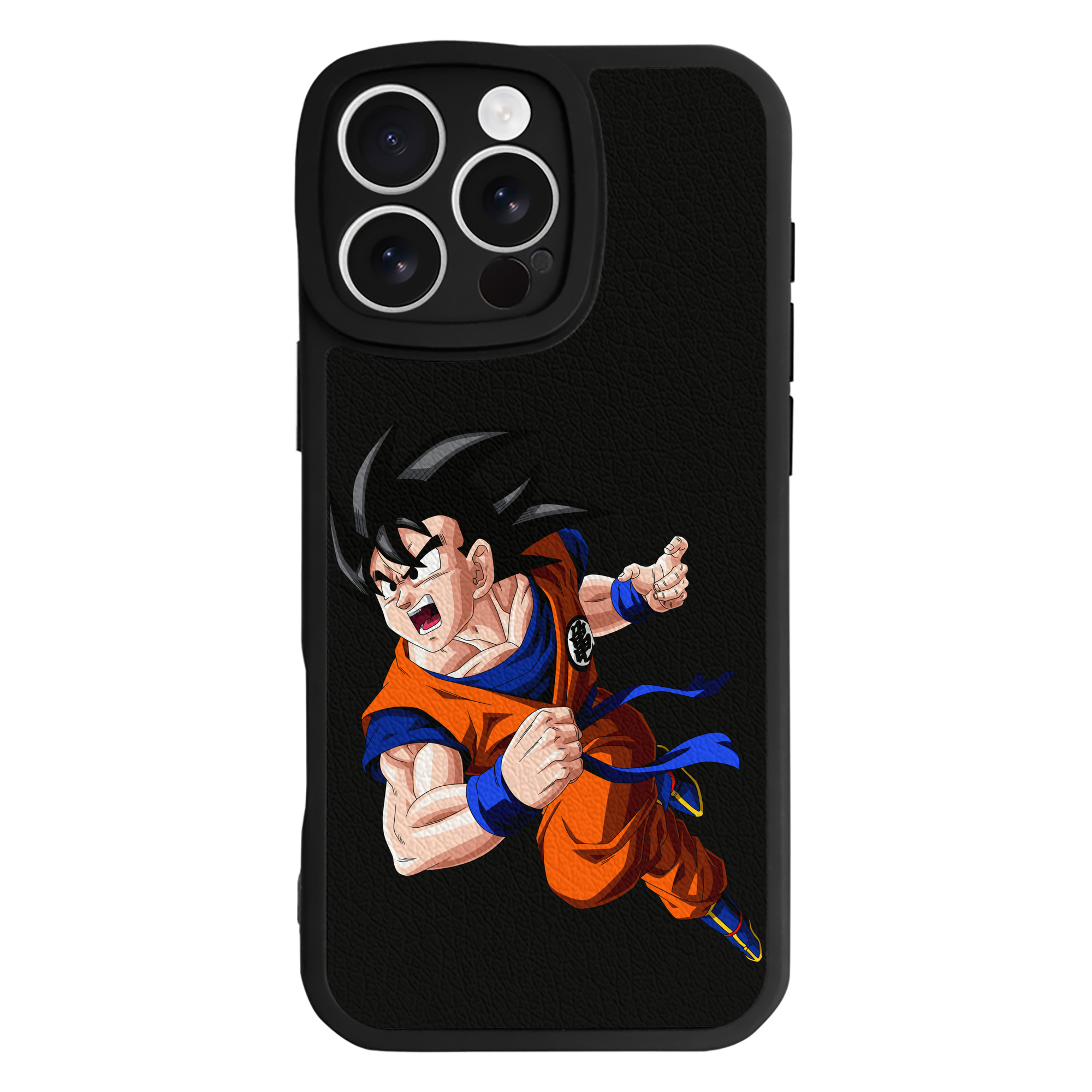 （画像用） ドラゴンボール 孫悟空（そん ごくう）Son Goku カカロット DRAGON BALL Kakarotto 【iPhone 16シリーズ対応】シリコンスマホケース（レザー調） 材質：シリコン